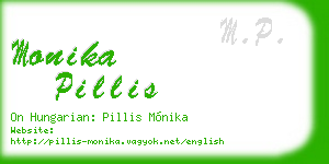 monika pillis business card