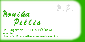 monika pillis business card